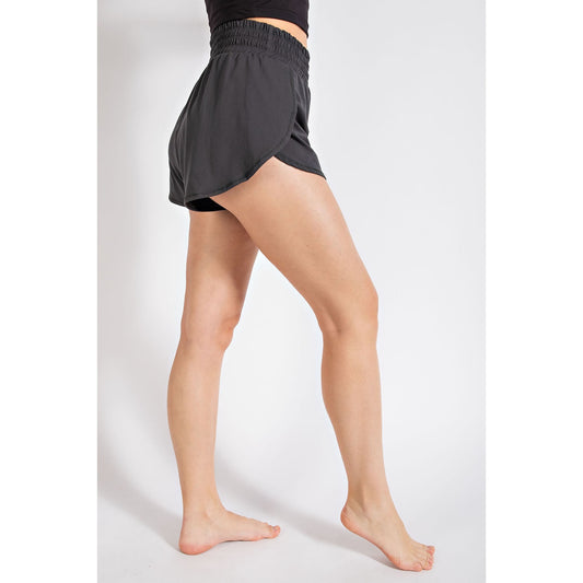 BUTTER FABRIC TRACK SHORTS